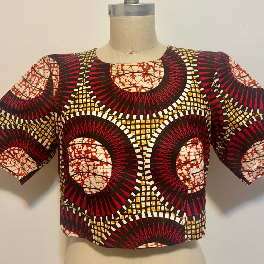 Stylish African Prints 100% cotton Women's Top - XS/S
